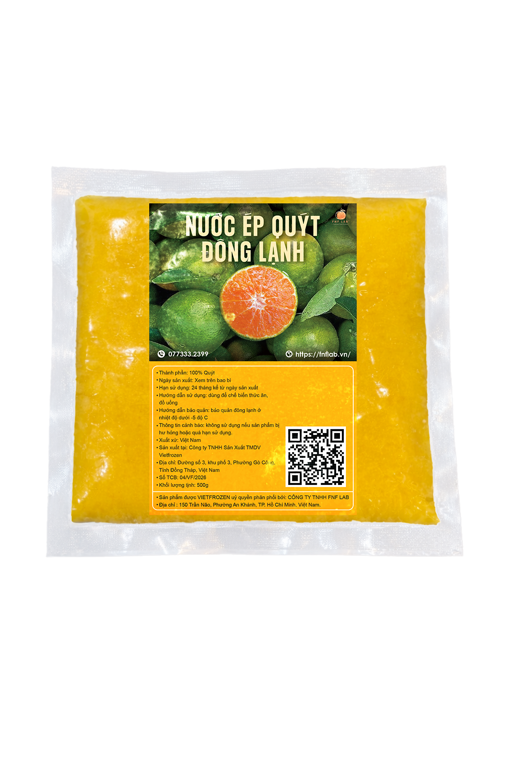 Nước ép Quýt đông lạnh