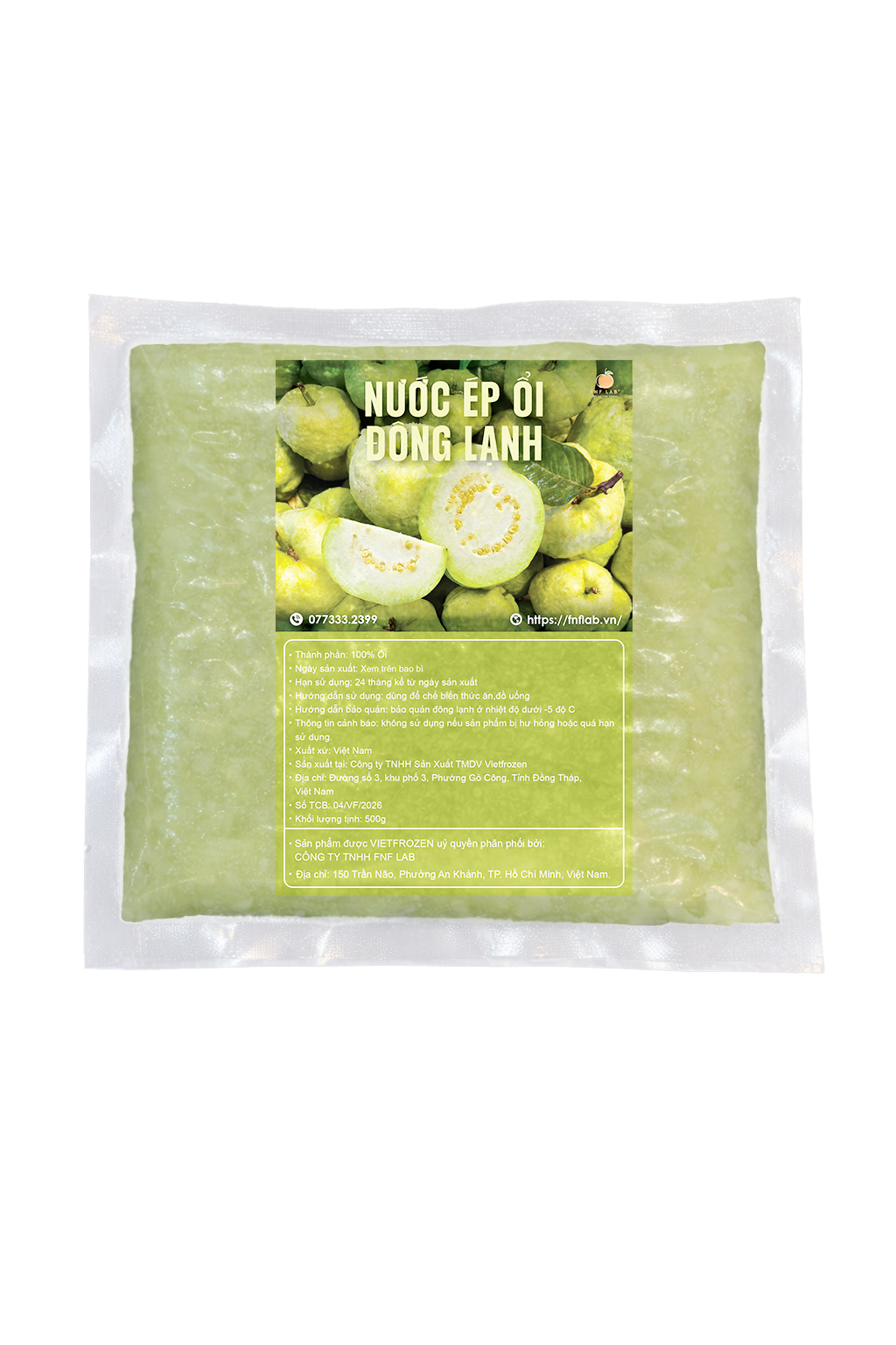 Nước ép Ổi đông lạnh