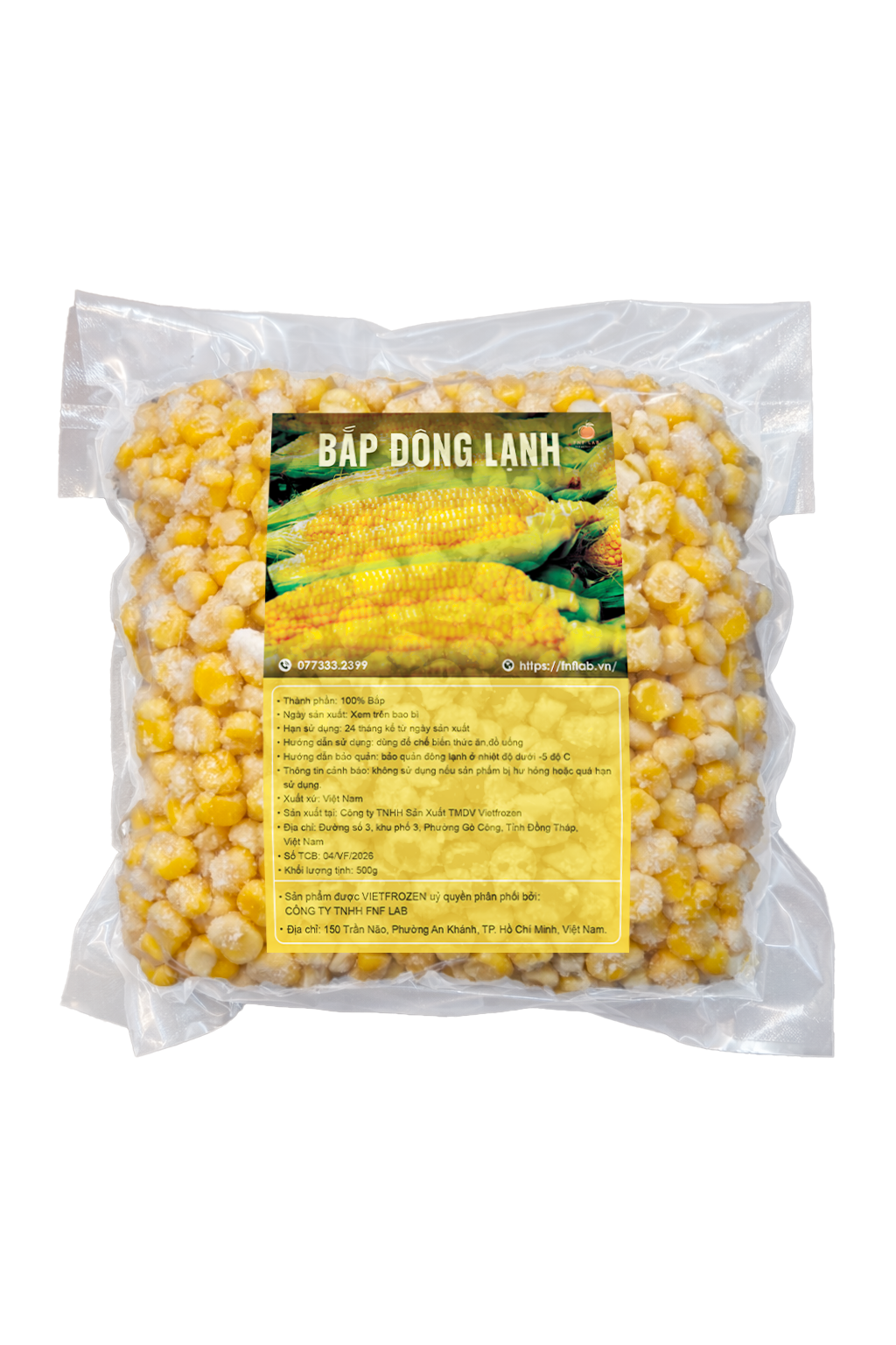 Bắp tách hạt đông lạnh