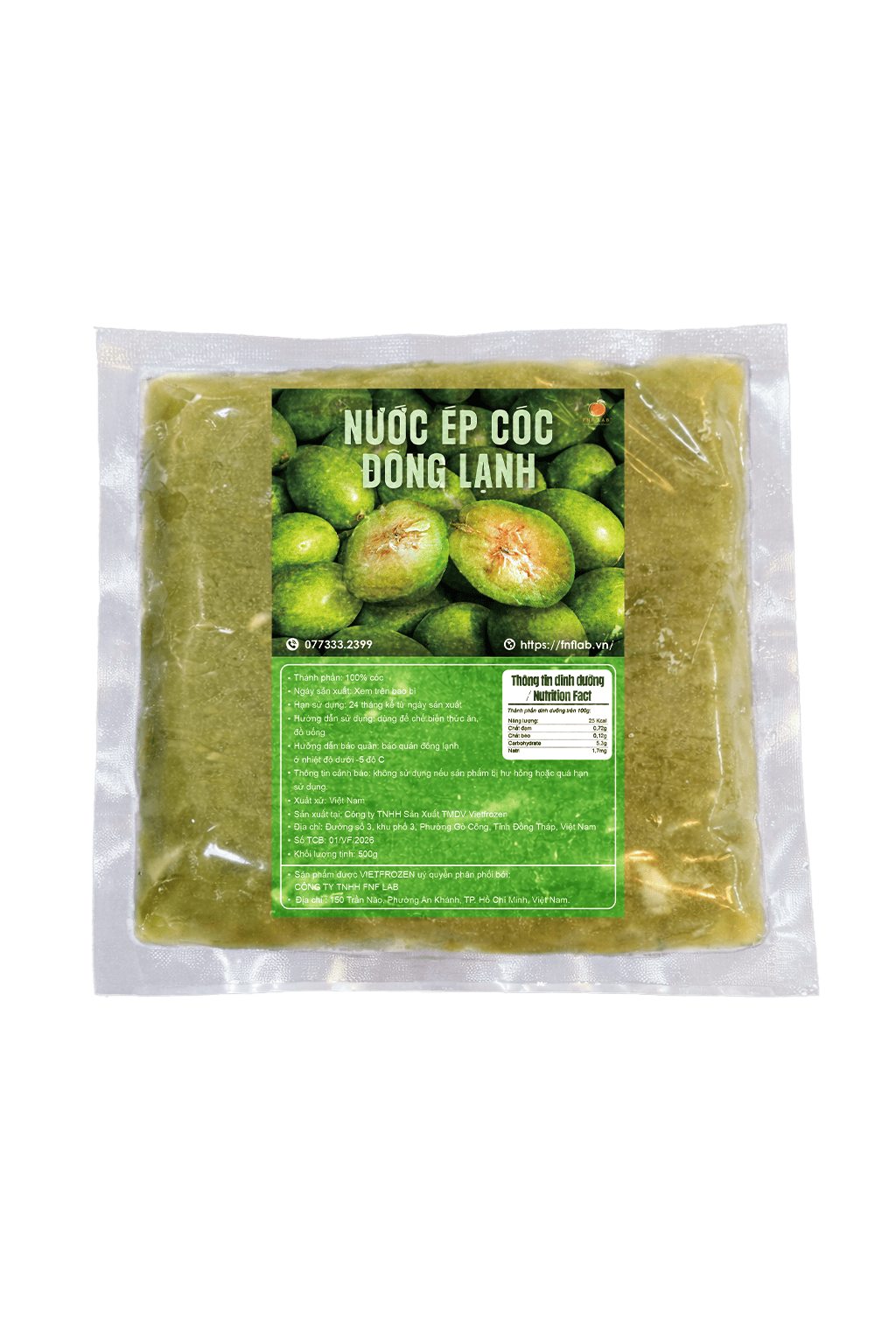 Nước ép Cóc đông lạnh